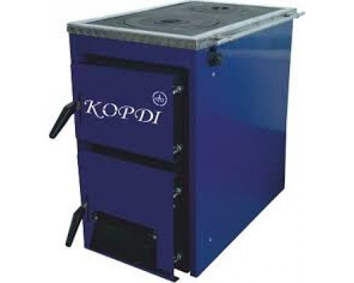 Твердотопливный котел Корди АКТВ 10-16 кВт (с плитой) 